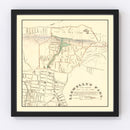 Vintage Llewellyn Park West Orange NJ Map 1870