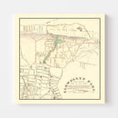 Vintage Llewellyn Park West Orange NJ Map 1870