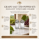 Grape Salt and Pepper Set by Arthur Court Designs