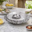 Chilling Appetizer and Seafood Serving Bowl - Grape Pattern by Arthur Court Designs