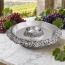 Chilling Appetizer and Seafood Serving Bowl - Grape Pattern by Arthur Court Designs