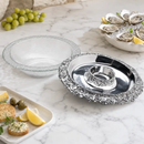 Chilling Appetizer and Seafood Serving Bowl - Grape Pattern by Arthur Court Designs