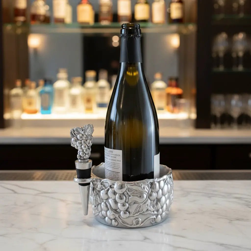 Grape Wine Caddy and Stopper Set, photo 9 of 11