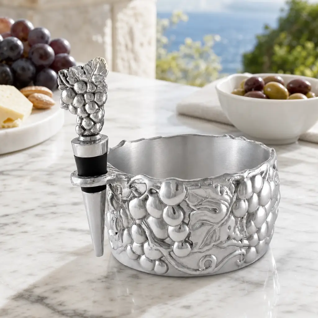Grape Wine Caddy and Stopper Set, photo 6 of 11