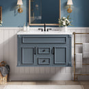 36 Inch Wall Mounted Bathroom Cabinet with Ceramic Sink and Drawers by HouseOfZazla
