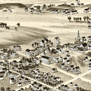 Vintage Map of Plains, Pennsylvania 1892