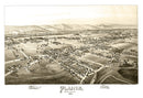 Vintage Map of Plains, Pennsylvania 1892
