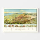 Vintage Map of Salt Lake City, Utah 1891