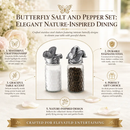 Butterfly Salt and Pepper Set by Arthur Court Designs