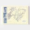 Vintage Map of Atlin Mining District, 1899