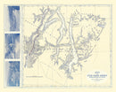 Vintage Map of Atlin Mining District, 1899