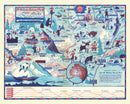 Vintage Map of Mt. McKinley National Park 1937