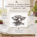 Grape 3-Tiered Bowl by Arthur Court Designs