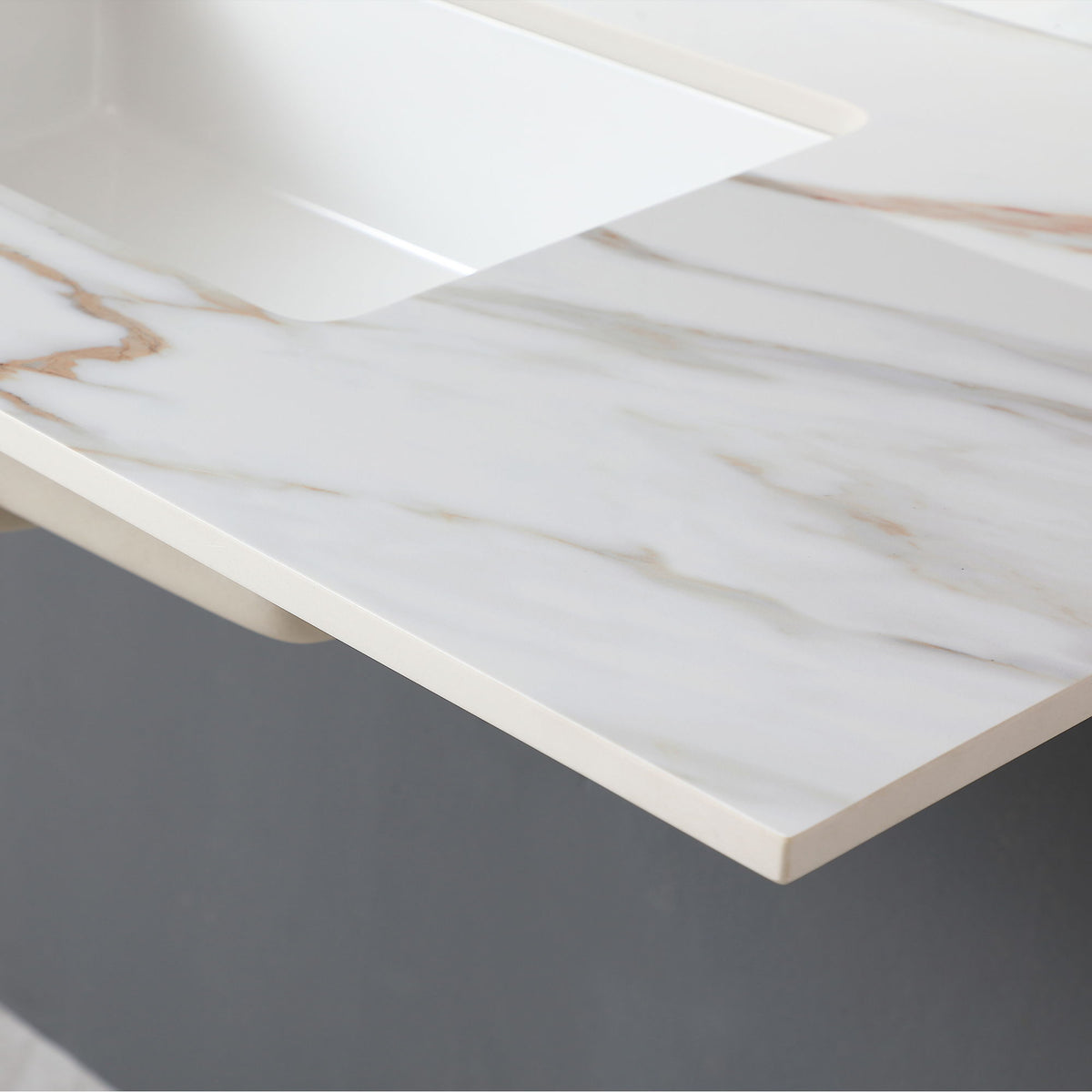 Vanity Top With Undermount Sink And Backsplash, Sintered Stone, photo 6 of 40