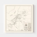 Vintage Map of Anchorage, Alaska 1951