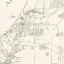 Vintage Map of Anchorage, Alaska 1951