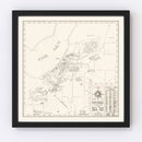 Vintage Map of Anchorage, Alaska 1951