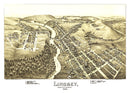 Vintage Map of Lindsey, Pennsylvania 1895