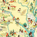 Vintage Map of Arkansas 1935