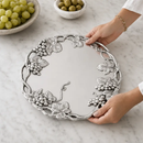 Grape Round Tray 15 by Arthur Court Designs