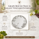 Grape Round Tray 15 by Arthur Court Designs