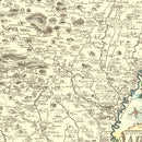 Vintage Map of Arkansas 1938