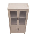 Jodie - Bookcase Cabinet With 6 Adjustable Shelves - Oak by HouseOfZazla