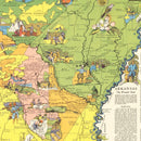 Vintage Map of Arkansas 1941