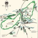 Vintage Map of Hot Springs National Park 1948