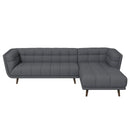 Addison - L Shape Sectional Sofa Tufted by Unique Piece Furniture