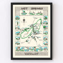 Vintage Map of Hot Springs National Park 1948