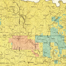 Vintage Map of Chickasaw Nation, Indian Territory, 1900