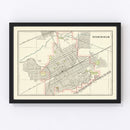 Vintage Map of Birmingham, Alabama 1895