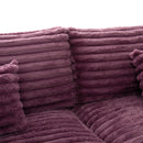 Oversized Double Chaise Lounge Sofa Bed With USB Ports And Cup Holders