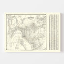 Vintage Map of San Diego, California 1930