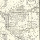 Vintage Map of San Diego, California 1930