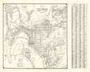 Vintage Map of San Diego, California 1930