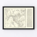 Vintage Map of San Diego, California 1930