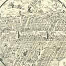 Vintage Map of Hollywood, California 1930