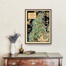 Vintage Map of San Mateo County, California 1930