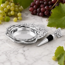 Grape Wine Coaster and Stopper Set by Arthur Court Designs