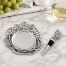 Grape Wine Coaster and Stopper Set by Arthur Court Designs