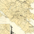 Vintage Map of Marin County, California 1930