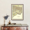 Vintage Map of San Gabriel Valley, California 1931