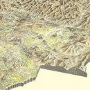 Vintage Map of San Gabriel Valley, California 1931