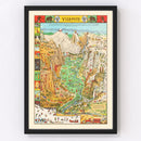 Vintage Map of Yosemite National Park 1931