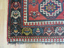 3' 3" X 10' Hand-Knotted Antique Handmade Caucasian Kazak Wool Runner Rug