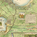 Vintage Map of Monterey, California 1933