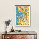 Vintage Map of Monterey Bay, 1933