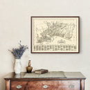 Vintage Map of Santa Cruz, California 1933